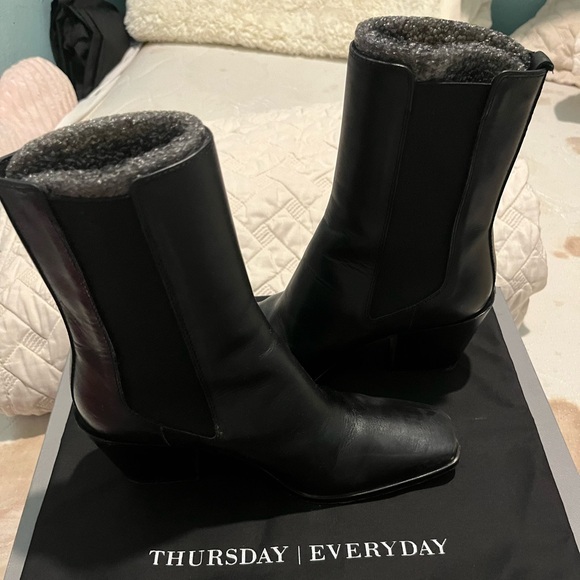 Black Leather Thursday Boots Company Soho - Picture 3 of 15